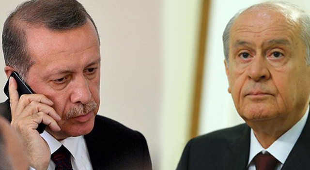 Cumhurbaşkanı Erdoğan ile Bahçeli arasında Afrin görüşmesi