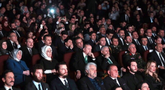 Erdoğan, Kut&#039;ül Amare dizisinin galasına katıldı