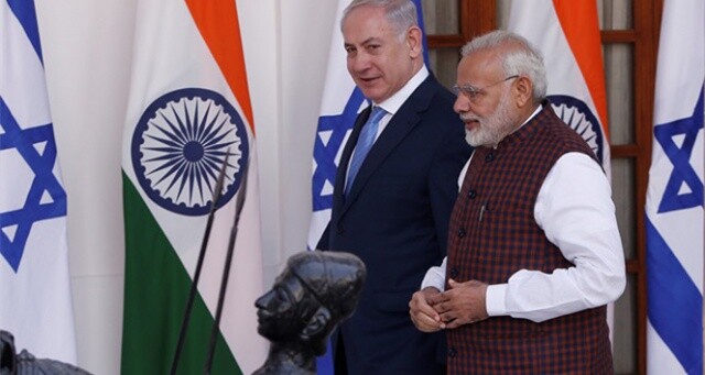 İsrail Başbakanı Netanyahu Hindistan&#039;ı ziyaret etti