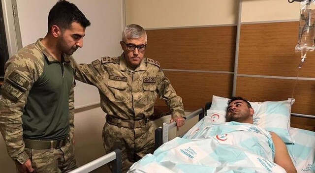 Jandarma Genel Komutanı, çığ düşmesi sonucu yaralanan askerleri ziyaret etti