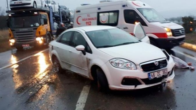 Kahramanmaraş&#039;ta taziye dönüşü trafik kazası: 1 ölü, 2 yaralı
