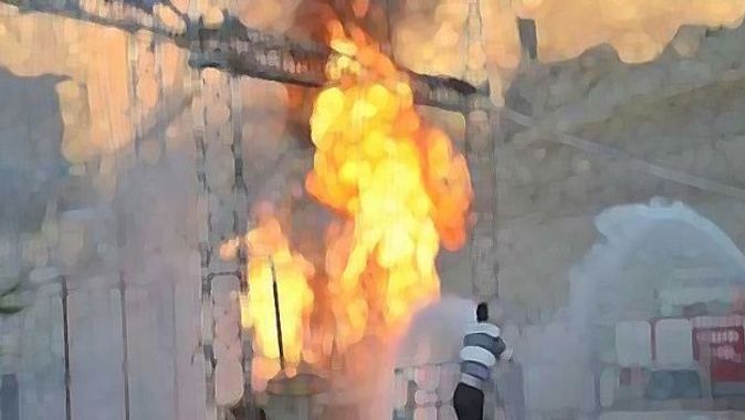 Mardin&#039;de trafo bomba gibi patladı!