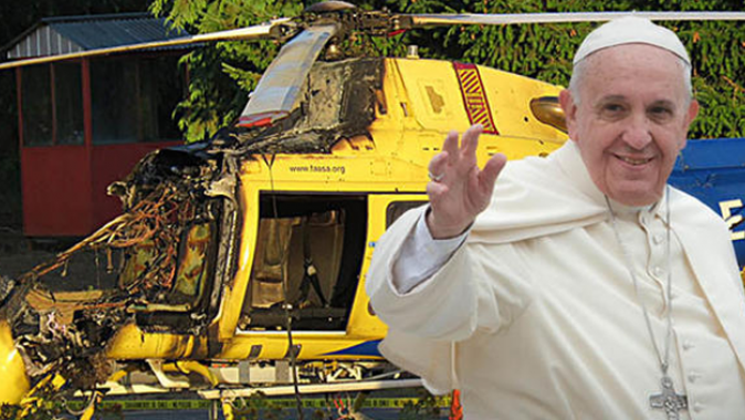 Papa isyanı! 2 kilise 3 helikopter yakıldı
