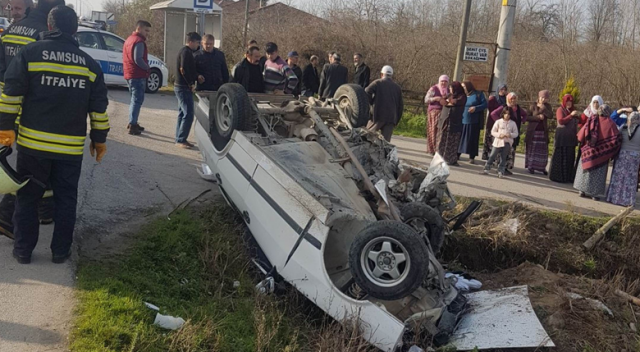 Samsun&#039;da trafik kazası: 1 ölü, 3 yaralı