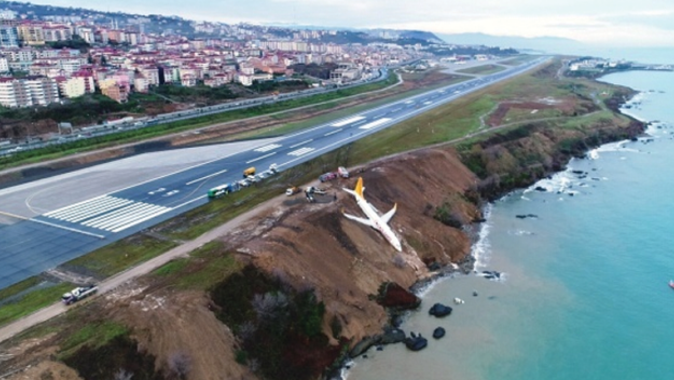 Trabzon&#039;da pistten çıkan uçağın akıbeti belli oldu