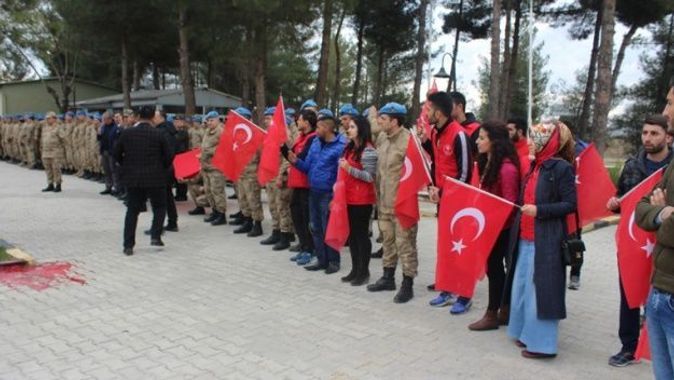 35 güvenlik korucusu Afrin’e uğurlandı