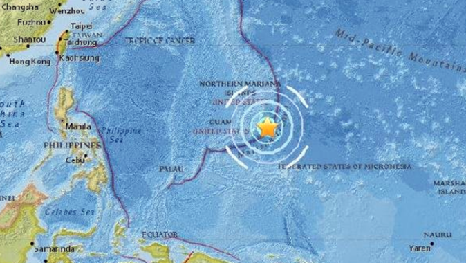 ABD&#039;nin pasifik adalarında deprem