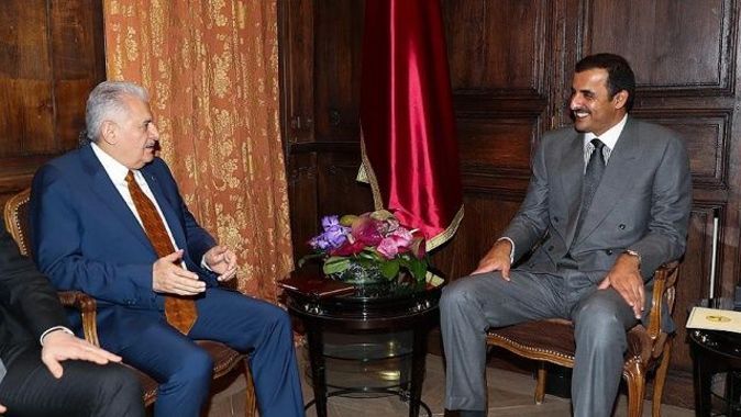 Başbakan Yıldırım, Münih&#039;te Katar Emiri Al Sani ile görüştü