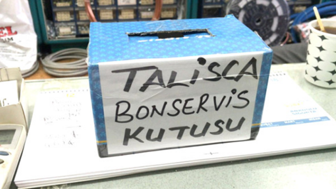 Beşiktaşlı esnaf, Talisca için bonservis kutusu yaptı
