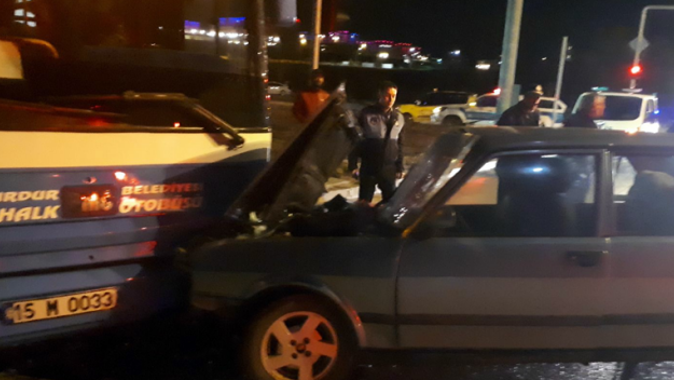 Burdur&#039;da trafik kazası: 7 yaralı