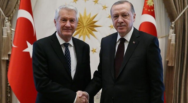 Cumhurbaşkanı Erdoğan, Jagland&#039;ı kabul etti
