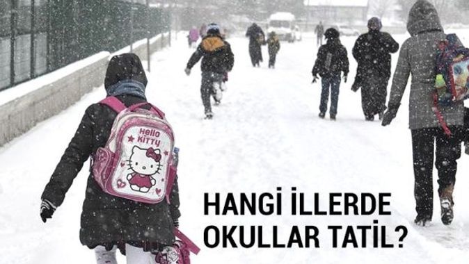 İstanbul&#039;da yarın okullar tatil mi? | 2018 Son dakika kar tatili haberleri | 28 Şubat Kar Tatili Olan İller