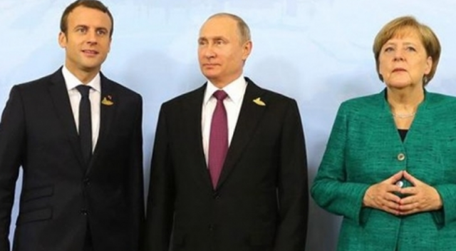 Macron ve Merkel, Putin ile Suriye&#039;yi görüşecek