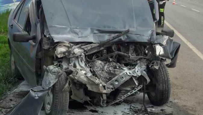 Samsun&#039;da otomobil yolcu otobüsüne çarptı, 1 kişi öldü