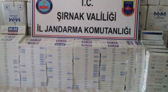 Şırnak&#039;ta 6 bin 860 paket kaçak sigara ele geçirildi