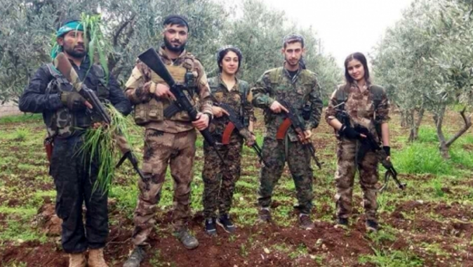 Afrin’de teröristler bu pozu verdikten sonra öldürüldü