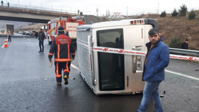 Ankara’da kaza: 1 ölü, 6 yaralı