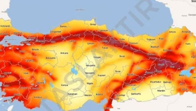 İşte Türkiye&#039;nin yeni deprem haritası