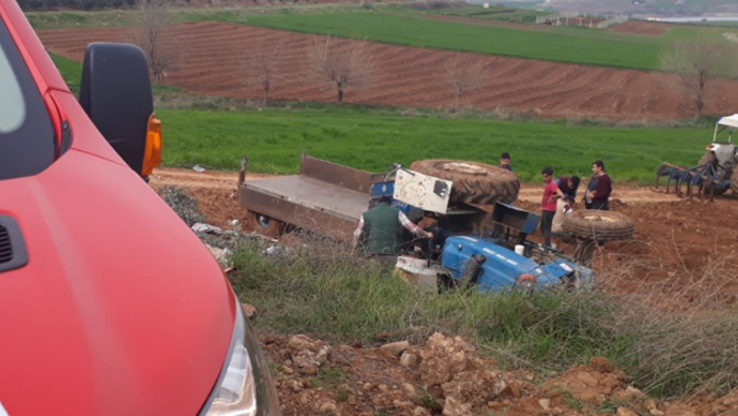 Kahramanmaraş’ta traktör devrildi: 5 yaralı