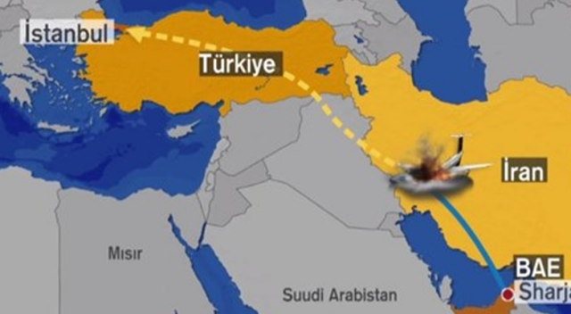 Özel Türk uçağı İran’da düştü!