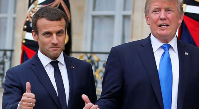 Trump ve Macron görüştü