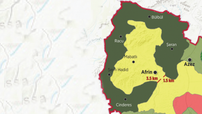 TSK: Afrin şehir merkezi kuşatıldı