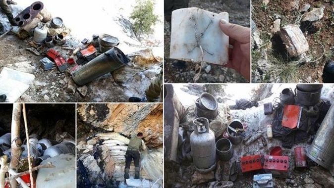 Tunceli&#039;de terör örgütüne ait patlayıcı ve yaşam malzemesi bulundu