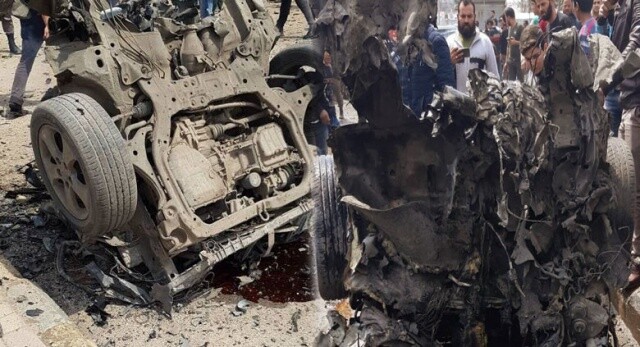 Azez&#039;de bombalı araç patladı, çok sayıda yaralı var!