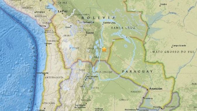 Bolivya&#039;da 6.8 büyüklüğünde deprem oldu
