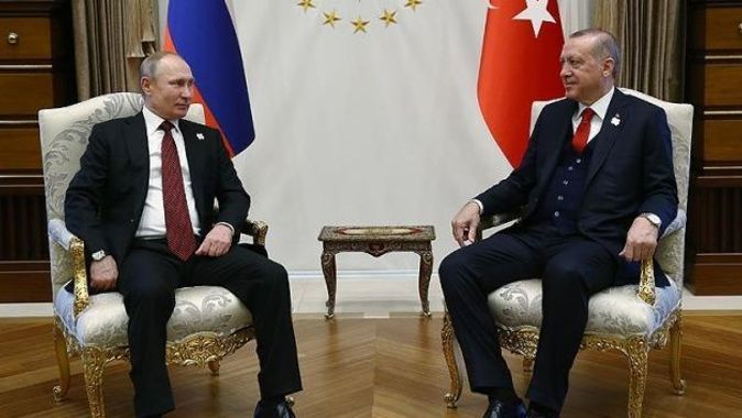 Erdoğan ile Putin baş başa görüştü
