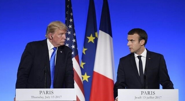 Macron ve Trump Suriye’yi görüştü