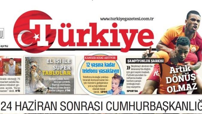 Dergilik’te en çok okunan gazete TÜRKİYE