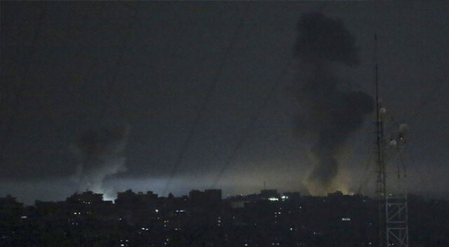 İşgalci İsrail ordusu Gazze&#039;yi vurdu