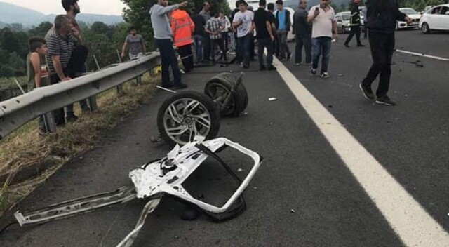 Anadolu Otoyolu&#039;nda trafik kazası: 1 ölü, 8 yaralı