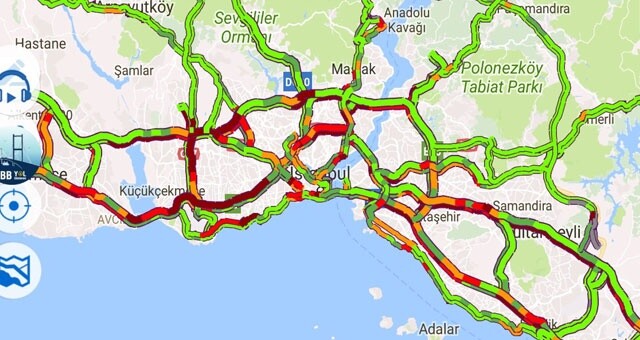 İstanbul&#039;da bayram trafiği başladı
