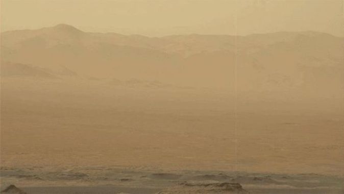 Mars&#039;ta toz fırtınası tüm gezegeni kapladı