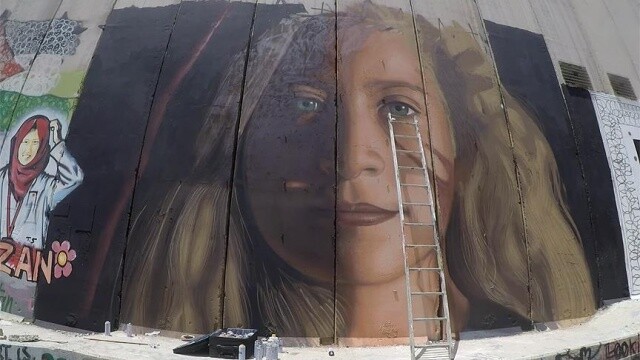 &#039;Filistinli cesur kız&#039; Ayrım Duvarı&#039;ndan cesaret verecek