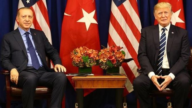Cumbaşkanı Erdoğan ile Trump Suriye&#039;yi görüştü