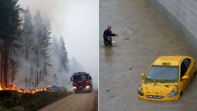 İskandinavya yanıyor Türkiye&#039;ye yağıyor!