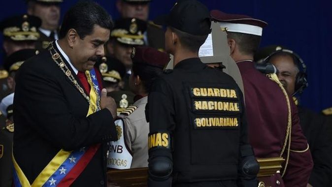 Maduro&#039;ya suikast girişiminde üst düzey askerlere gözaltı