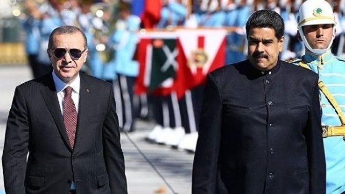Son dakika... Cumhurbaşkanı Erdoğan Maduro ile görüştü
