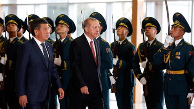 Cumhurbaşkanı Erdoğan&#039;dan Kırgızistan&#039;da dolar açıklaması
