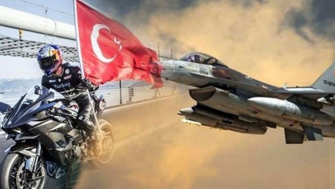 Kenan Sofuoğlu ve F-16 yarışının provası yapıldı