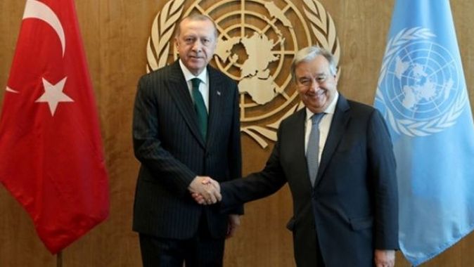 Son Dakika... Erdoğan-Guterres görüşmesi başladı