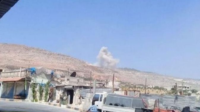 Son Dakika! Rus savaş uçakları İdlib&#039;i vurdu