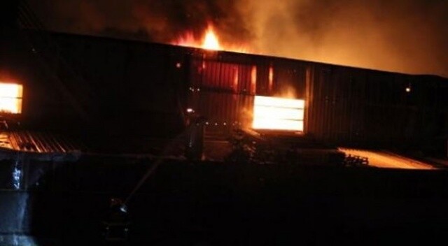 Hatay&#039;da fabrika yangını