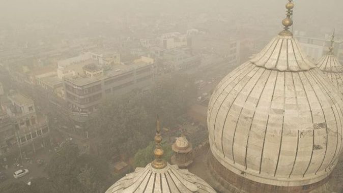 Dünyanın en kirli havası Hindistan&#039;ın Delhi şehrinde