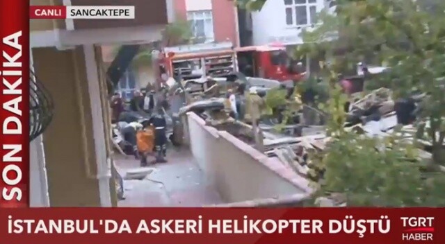 Sancaktepe&#039;de helikopter düştü: 4 askerimiz şehit