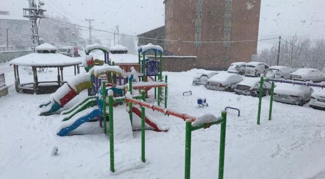 Bitlis&#039;in Adilcevaz ilçesinde okullar kar sebebi ile tatil edildi