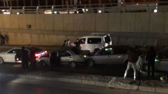Adana&#039;da 10 aracın karıştığı kazada 7 kişi yaralandı